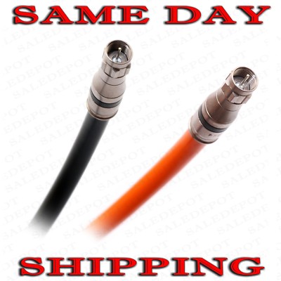 RG11 Coaxial CABLE WIRE indoor/outdoor Direct Burial Tri-Shield Cord 10'-150' ft