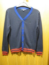 Brooks Brothers Youth Boy's Navy-Blue Cardigan Sweater SIZE M NEW