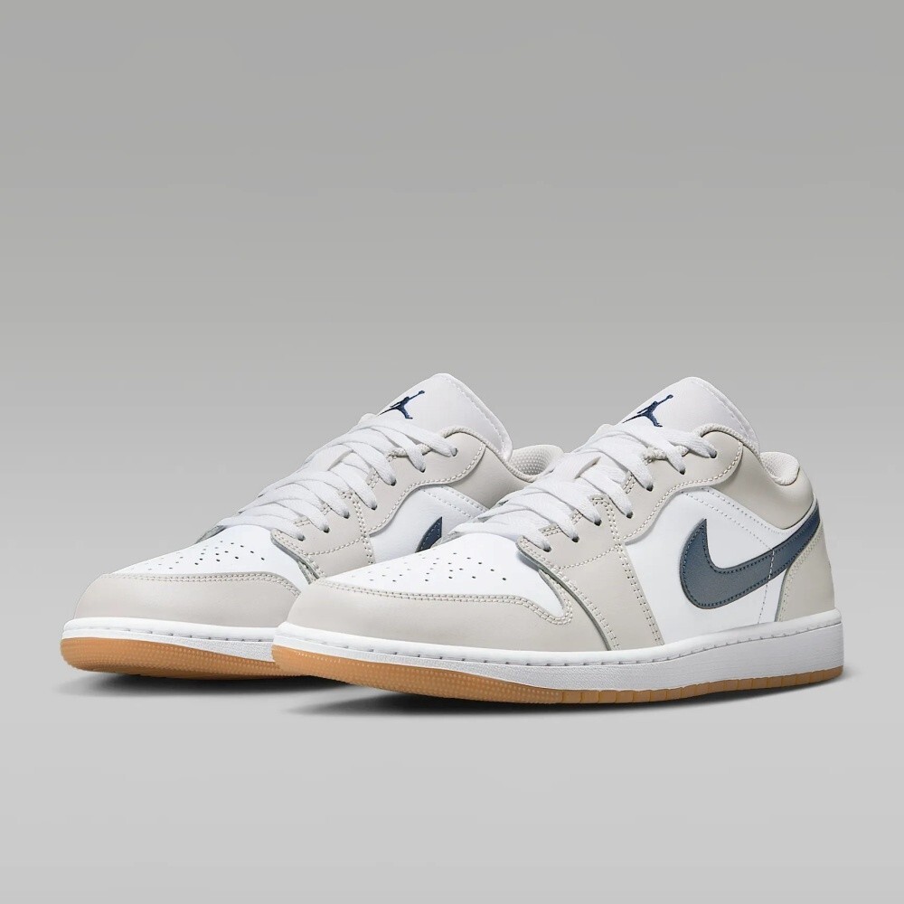 Nike Air Jordan 1 Low White Neutral Grey Midnight Navy
