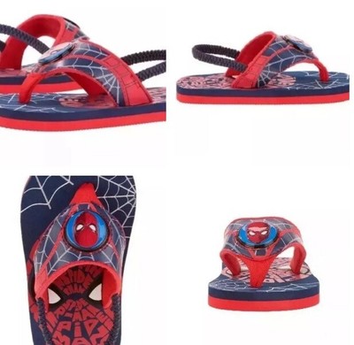 spiderman light up flip flops