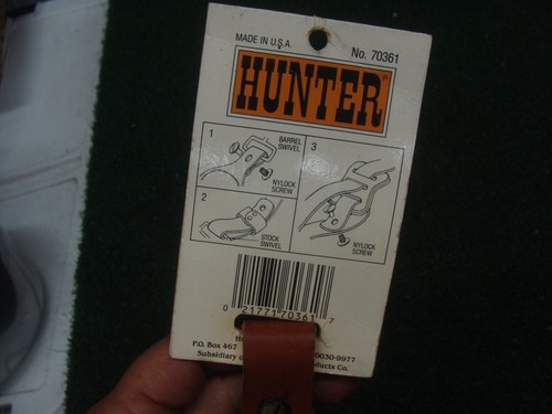 Hunter Leather Padded Adjustable Rifle Sling Tooled Leather Design USA - NOS - Picture 14 of 14