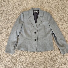 Kasper Jacket Melange Two-button Blazer Grey sz.14
