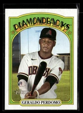 2021 Topps Heritage #682 Geraldo Perdomo Rookie Card Arizona Diamondbacks