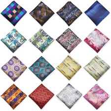 Men Colorful Flower Handkerchief Hanky Wedding Party Business Pocket Square