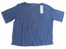 NWT $108 / Eileen Fisher Women's Organic Linen Ballet Neck Box-Top - XXS
