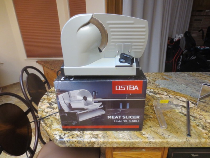 Ostba Meat Slicer Electric Deli Slicer Machine 7.5" Blade SL518-1
