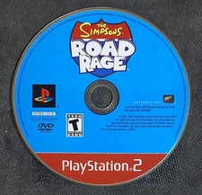 Simpsons Road Rage Greatest Hirs PS2 Disc Only, 2001 Sony PlayStation 2 *Tested*
