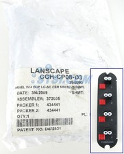 Corning CCH-CP08-D3 Fiber Optic Panel, 3 LC Duplex OM2 MM 50um Adapters STSI