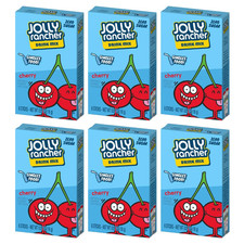 Jolly Rancher Cherry, 6 Boxes with 6 Packets Each - 36 Total Servings