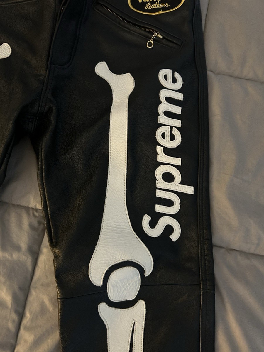 Vanson Leathers レザーパンツ 29インチ SUPREME/Vanson Leather Bones Pants | eBay