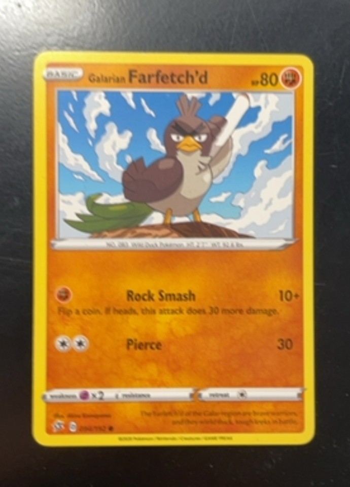 Galarian Farfetch'd Common Sword & Shield Rebel Clash 94/192
