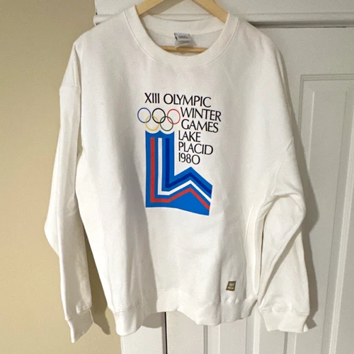 Olympic Winter Games Lake Placid 1980 heritage sweater Abercrombie large - product listing photo