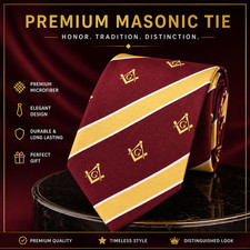 Masonic red necktie