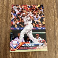 2018 Topps #82 Rhys Hoskins Rookie Card RC Philadelphia Phillies Brewers