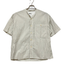 MARGARET HOWELL MHL. Stripe Short Sleeve Shirt Size M Japanese Minimal