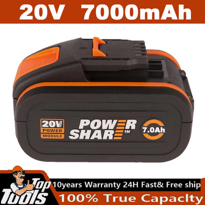 Akku für Worx 20 V MAX 7.0Ah Akku WA3551.1, WA3572, WA3553, WX390, WX176