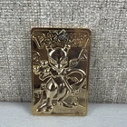 Vintage Pokemon Mewtwo Gold Plated Metal Card 1999 Nintendo Collectible Rare