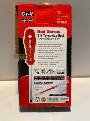 SGS Red Series Schraubendreher Set (7 teilig, Cr V, komplett)