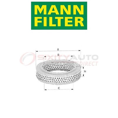 MANN FILTER Air Filter for 1991-1994 Saab 900 2.1L L4 - Filtration System wu