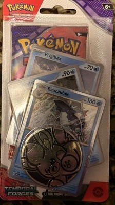Pokemon TCG Temporal Forces - Premium Checklane Booster - Baxcalibur