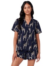 Image of Chelsea Peers Pyjama Set Short Sleeve Womens Nightwear CW3008RGRA20