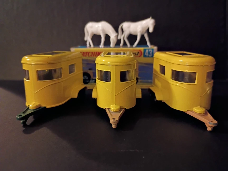 Matchbox Three #43 Pony Trailers 1968 W/Superfast Crisp Original G Type Box - Image 3 of 4