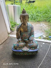 Gautama Buddha Interpreting the Law of Dharma In Brass Handmade in India