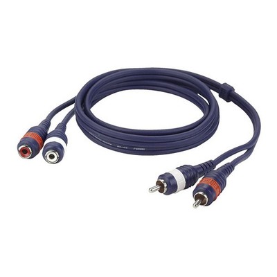 DAP Audio FL27 - Chinchkabel 2 x RCA Chinch male / 2 x RCA Chinch female - 1,5m