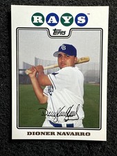 DIONER NAVARRO #418 2008 Topps Baseball QTY Tampa Bay Rays