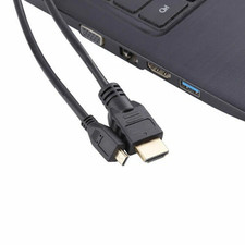 HDMI to Micro HDMI Male to Standard Male Cable Lead Full HD 1080p Gold TV 1M-5M