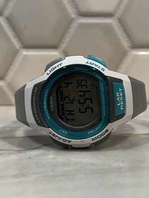 CASIO LWS1000H 60 Lap Memory Gray Resin Strap Women's Digital Watch