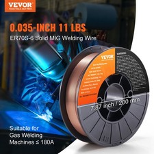 VEVOR Solid MIG Welding Wire ER70S-6 0.035inch 11LBS Mild Steel MIG Welding Wire