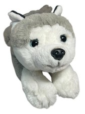 FAO Schwarz Husky Lying Stuffed Animal Plush Adopt A Pets 14" 2020