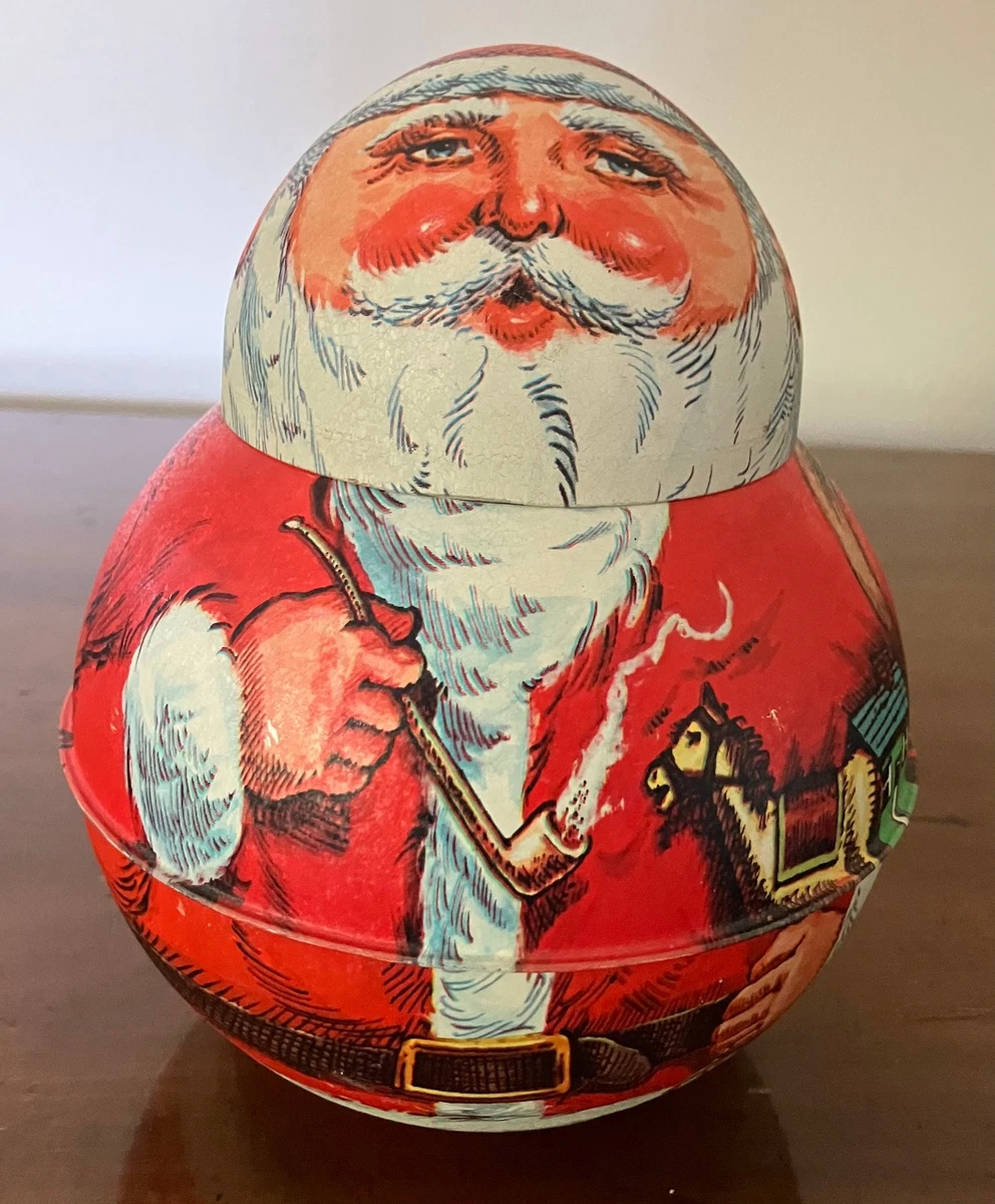 Roly Poly Tin In Santa Figures (1946-1990) for sale | eBay
