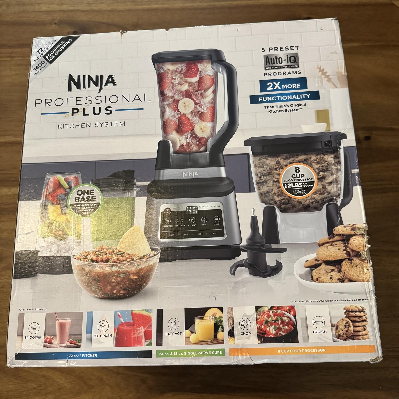 Ninja BN803TGT Professional Plus Blender with Auto-iQ and Food Processor-image