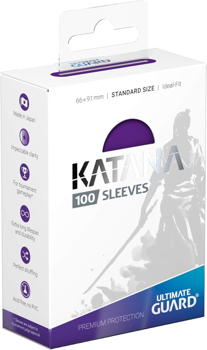 New Ultimate Guard Katana Standard Size Card Sleeves Purple 100 ct