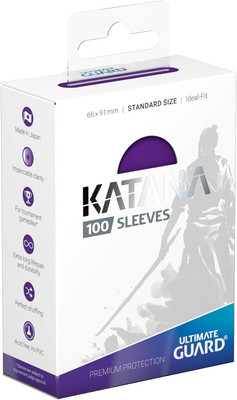 New Ultimate Guard Katana Standard Size Card Sleeves Purple 100 ct