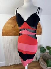 XOXO Y2K Party Dress Juniors 11/12 Spaghetti Strap Bodycon Club VTG Valentines