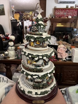 Hawthorne Village Thomas Kinkade Wonderland Express Christmas Tree - Train Music