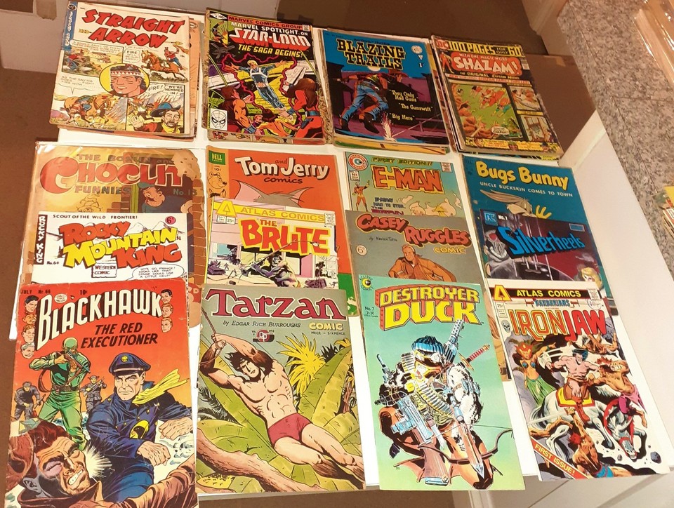 Age Rangel 135x Huge VINTAGE GOLDEN-AGE + SILVER-AGE + BRONZE-AGE COMICS lot 1950s ...