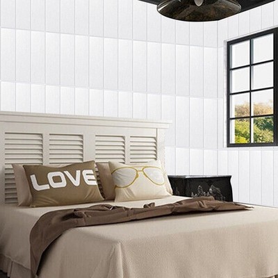 10 PCS 3D Self-adhesive for TILE Stone Brick Wall Sticker Soft Foam Panels