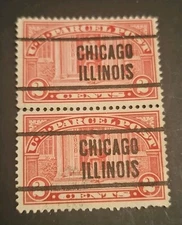 1913 Chicago Precancel - U.S. #Q2 - 2 cents Parcel Post - used 