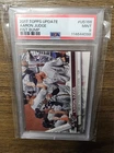 2017 TOPPS UPDATE FIST BUMP #US166 AARON JUDGE PSA 9 ROOKIE RC NY YANKEES