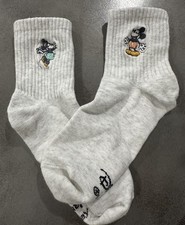 Disneys Mickey Minnie Youth Crew Cut Socks Size 12-4