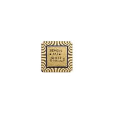 SAB80286-1-R SIEMENS RARE CLCC68 CPU GOLD CERAMIC IC X1PC