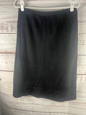 Easy Wear by Bradley Midi Skirt Women s 10 Black straight button