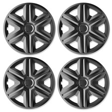 4x Enjoliveurs De Roue FAST GRAPHITE LAQUÉ 16 Pouces Universel Pour BMW 16''