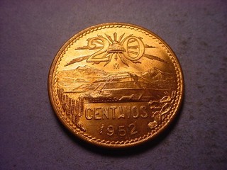 Mexico 20 Centavos 1952 BU Scarce Date #102966