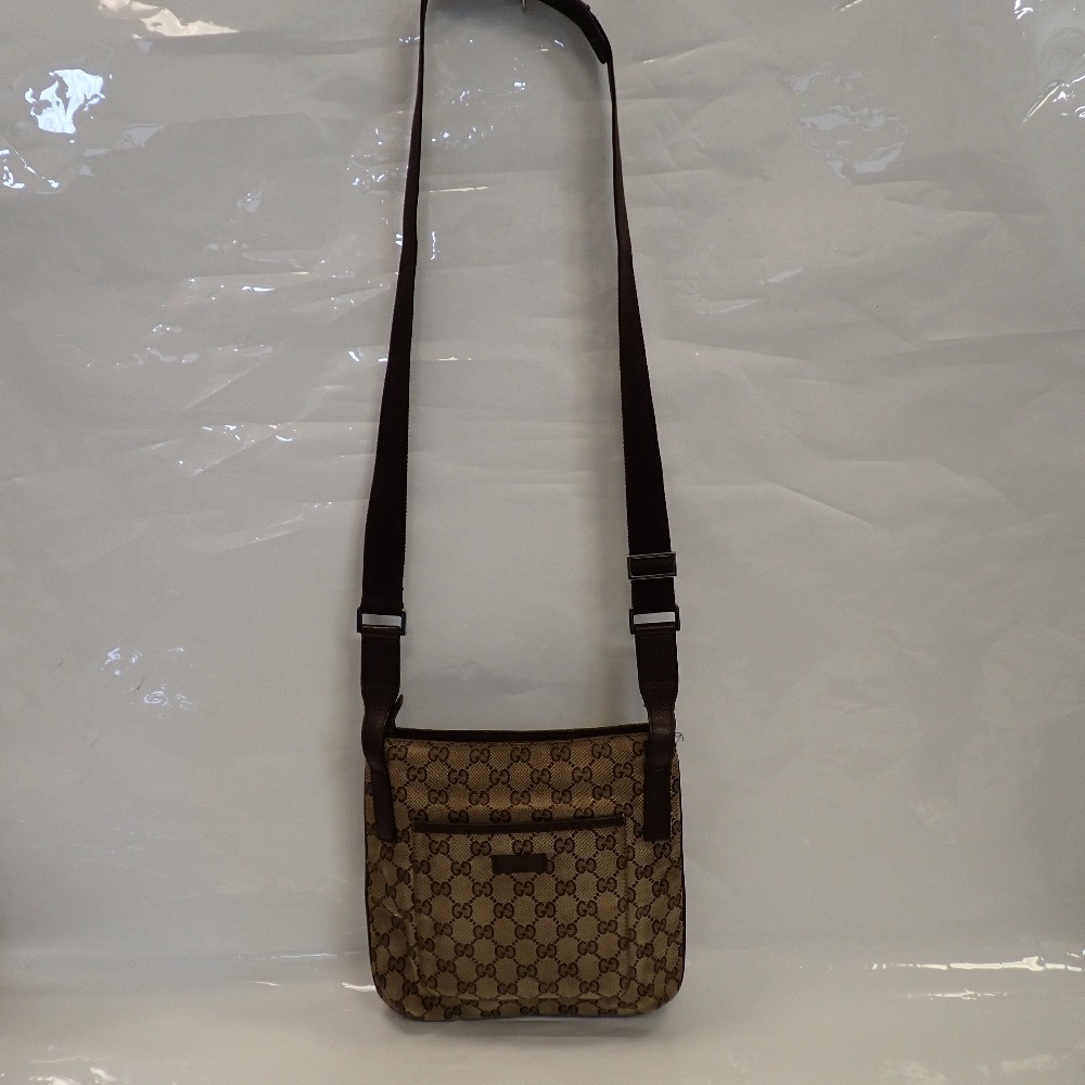 Gucci Gg Canvas Shoulder Bag 122793 Beige Brown Women'S Gucci Gg Canvas Shoulder Bag 122793 Beige Brown Women'S