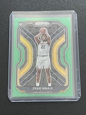 Panini Prizm Green Rookie Zeke Nnaji #266 Denver Nuggets Basketball 2020-21